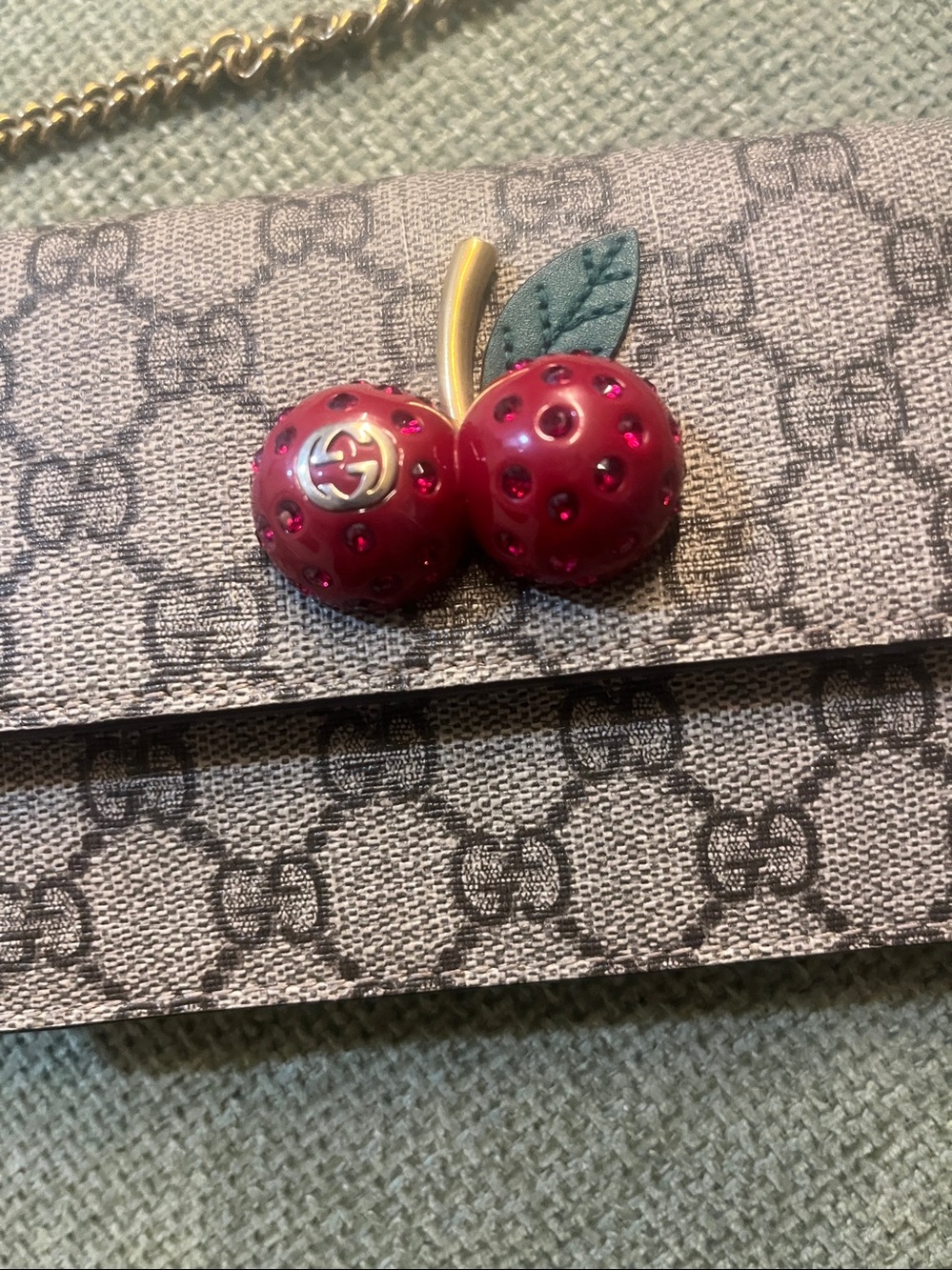 🍒 WOC Gucci Cherries 🍒
PVC Coated Canvas w/ COA
like NEW - Picture 14 of 14